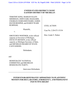 Case 2:20-Cv-13134-LVP-RSW ECF No. 36, Pageid.2486 Filed 12/02/20 Page 1 of 34