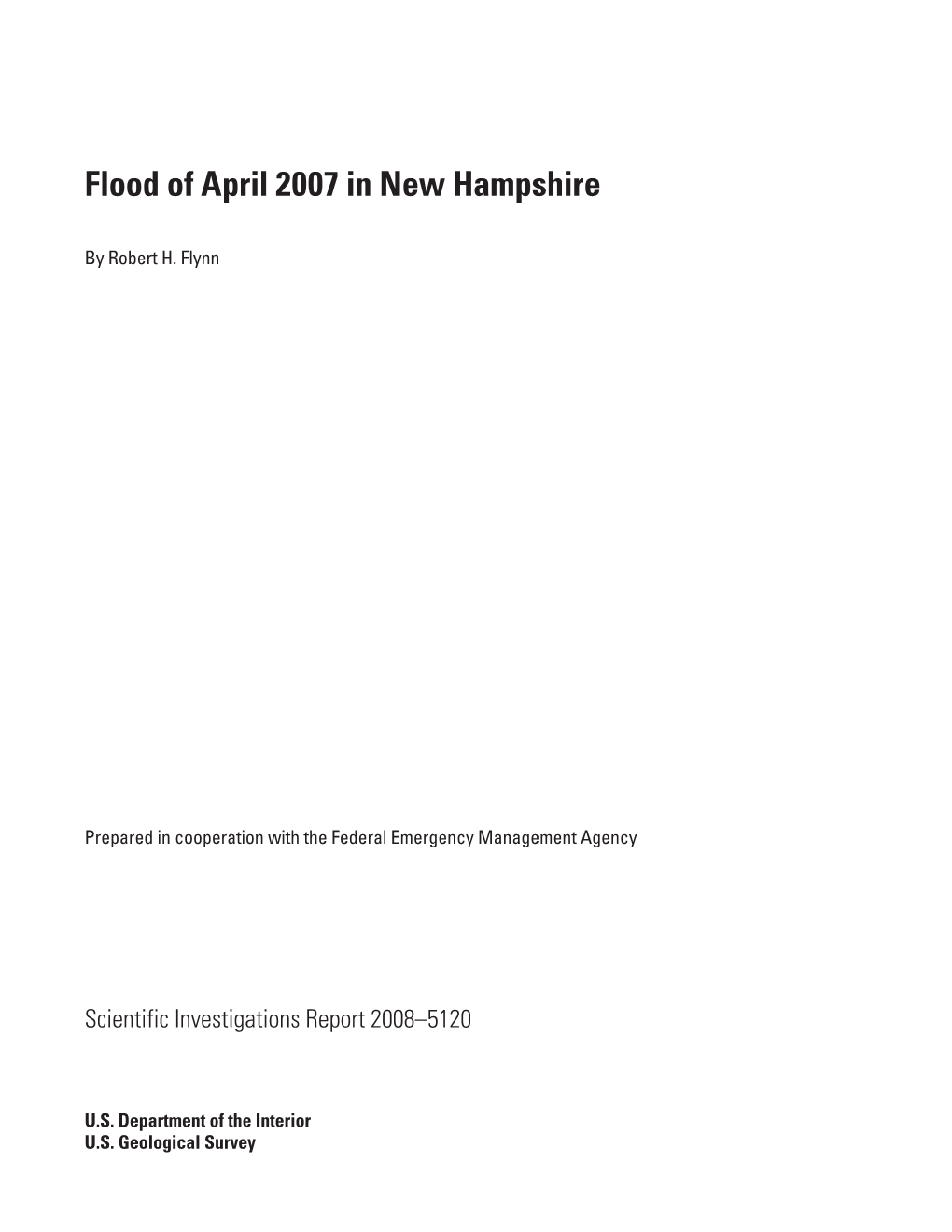 Flood of April 2007 in New Hampshire