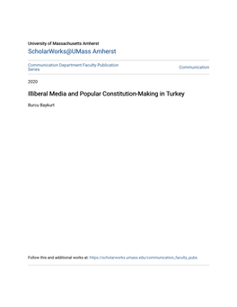 Illiberal Media and Popular Constitution-Making in Turkey