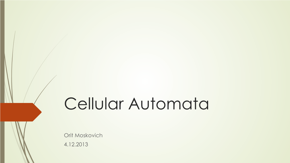 Cellular Automata