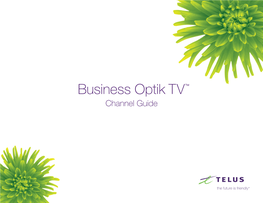 Business Optik TV TM Channel Guide Navigate Your Business Optik TVTM Channels with Ease