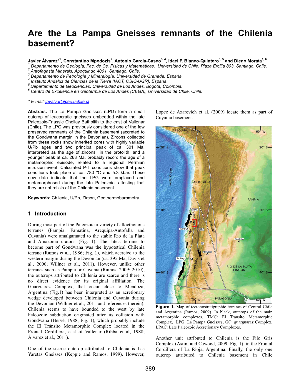 Are the La Pampa Gneisses Remnants of the Chilenia Basement?