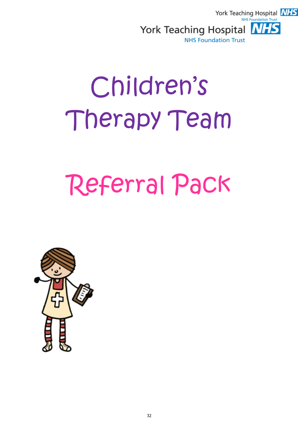 Children's Therapy Team Referral Pack