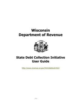 State Debt Collection Initiative User Guide