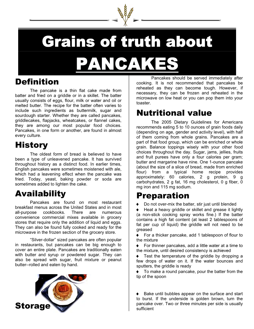 PANCAKES Pancakes Should Be Served Immediately After Definition Cooking