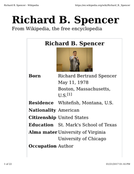 Richard B. Spencer - Wikipedia Richard B