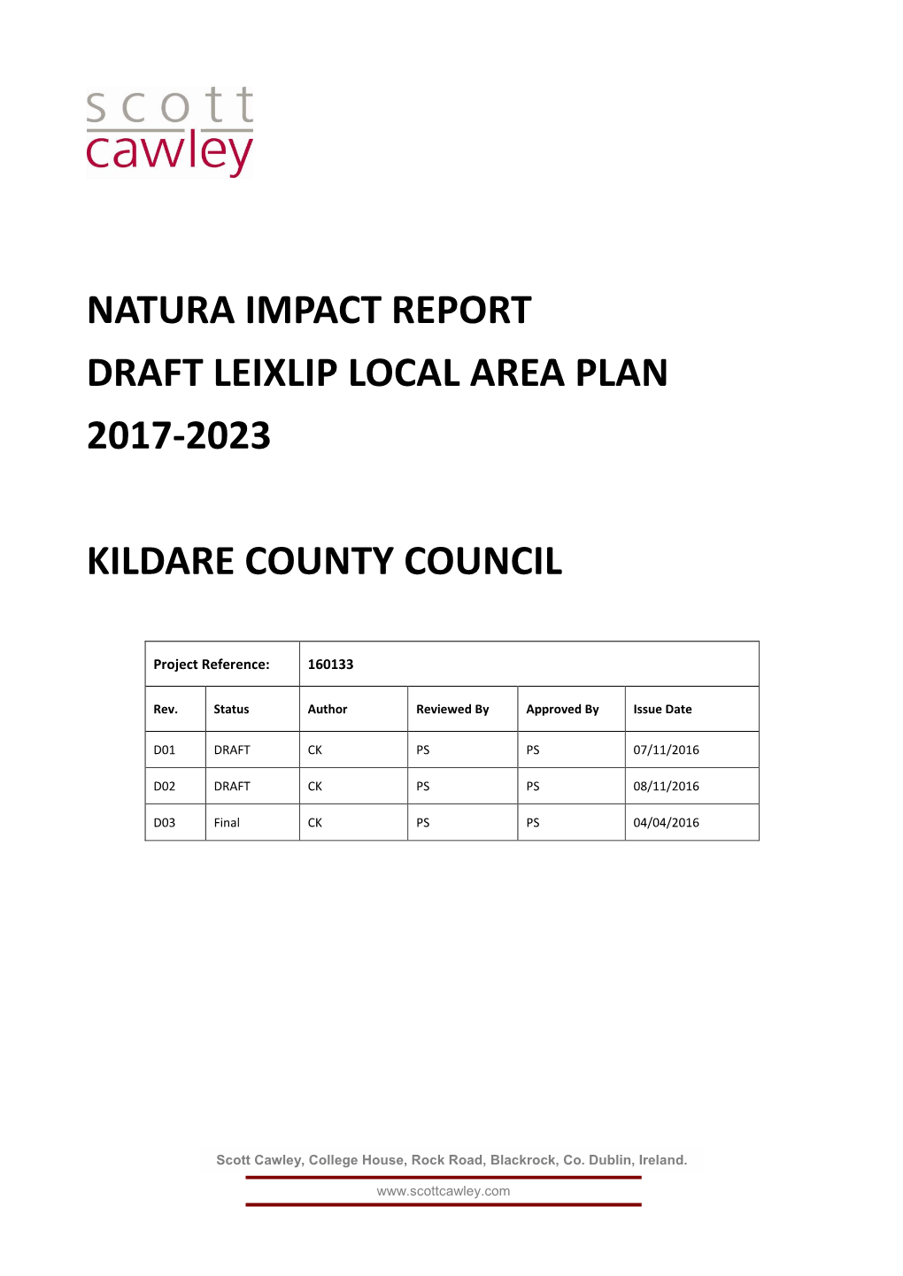 Natura Impact Report & Determination