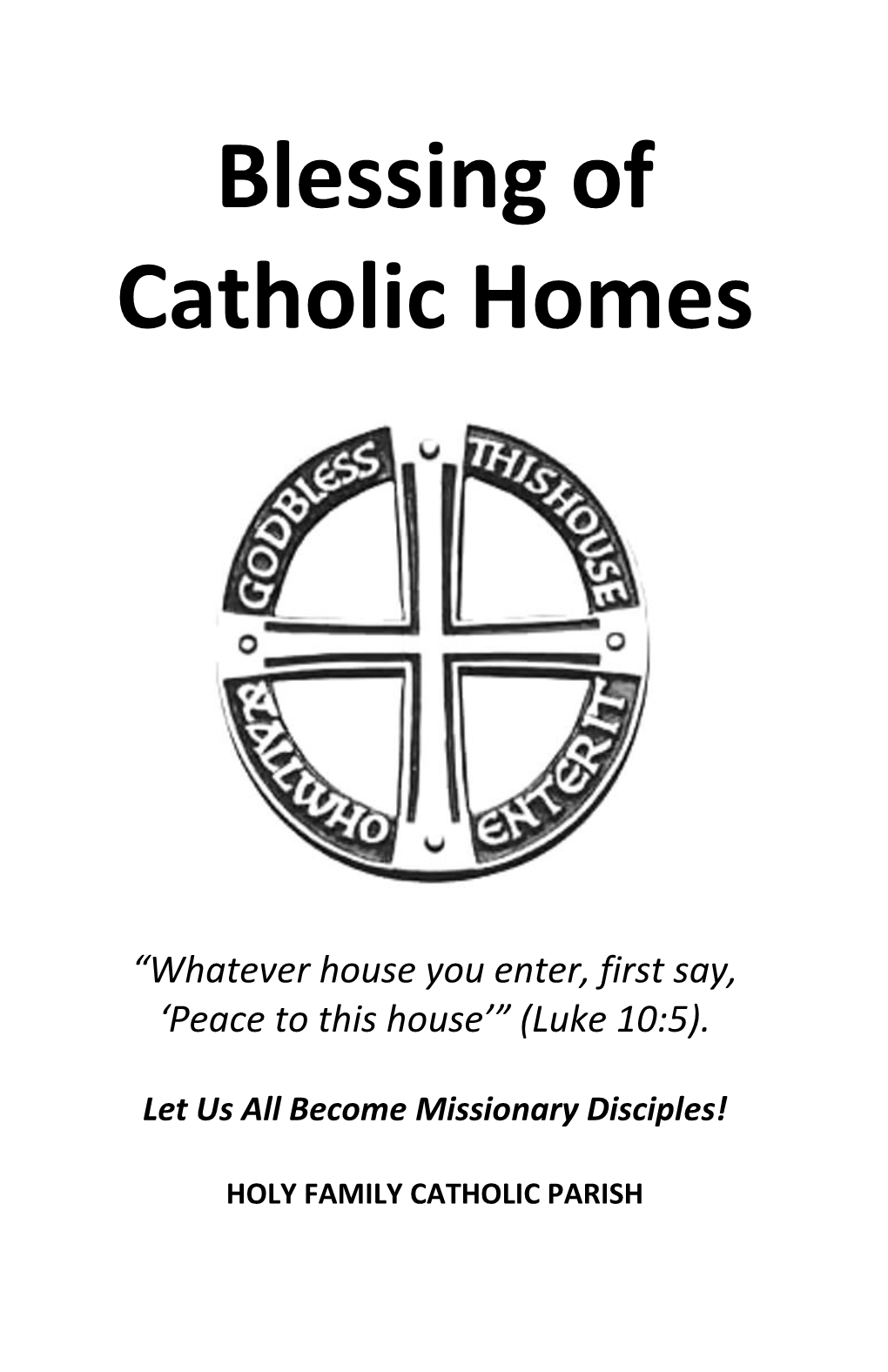 Blessing of Catholic Homes
