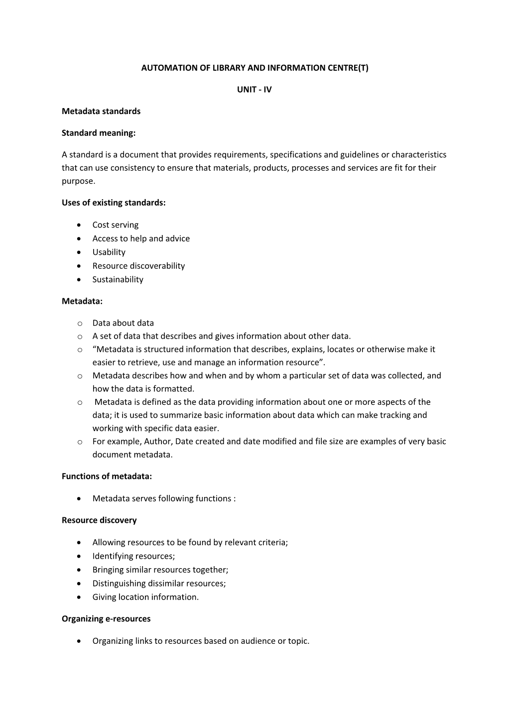 Automation of Library and Information Centre(T)