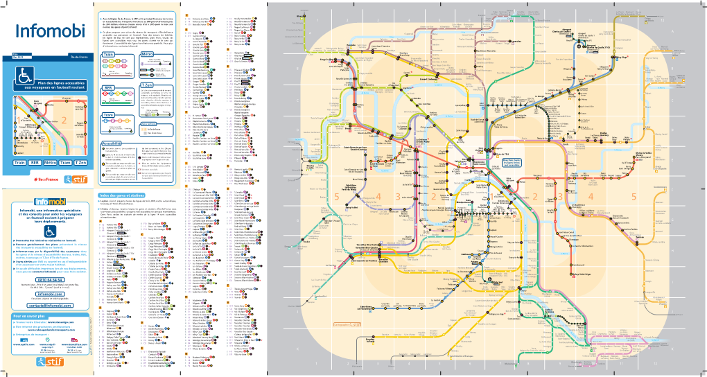 Plan Des Lignes Accessibles Aux Voyageurs En Fauteuil Roulant