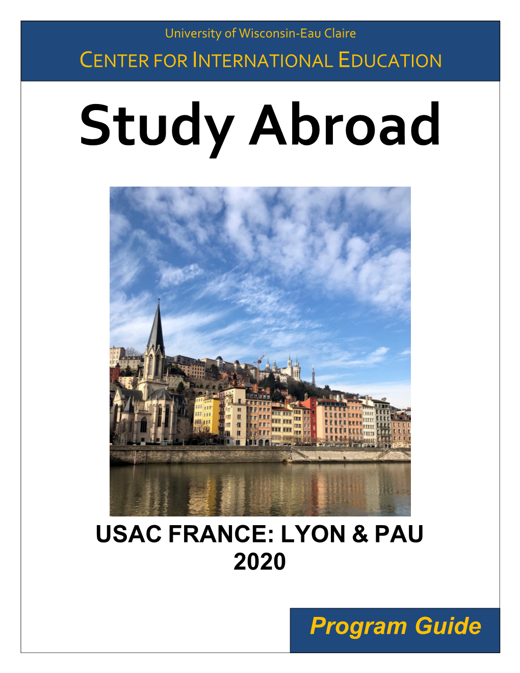 USAC FRANCE: LYON & PAU 2020 Program Guide