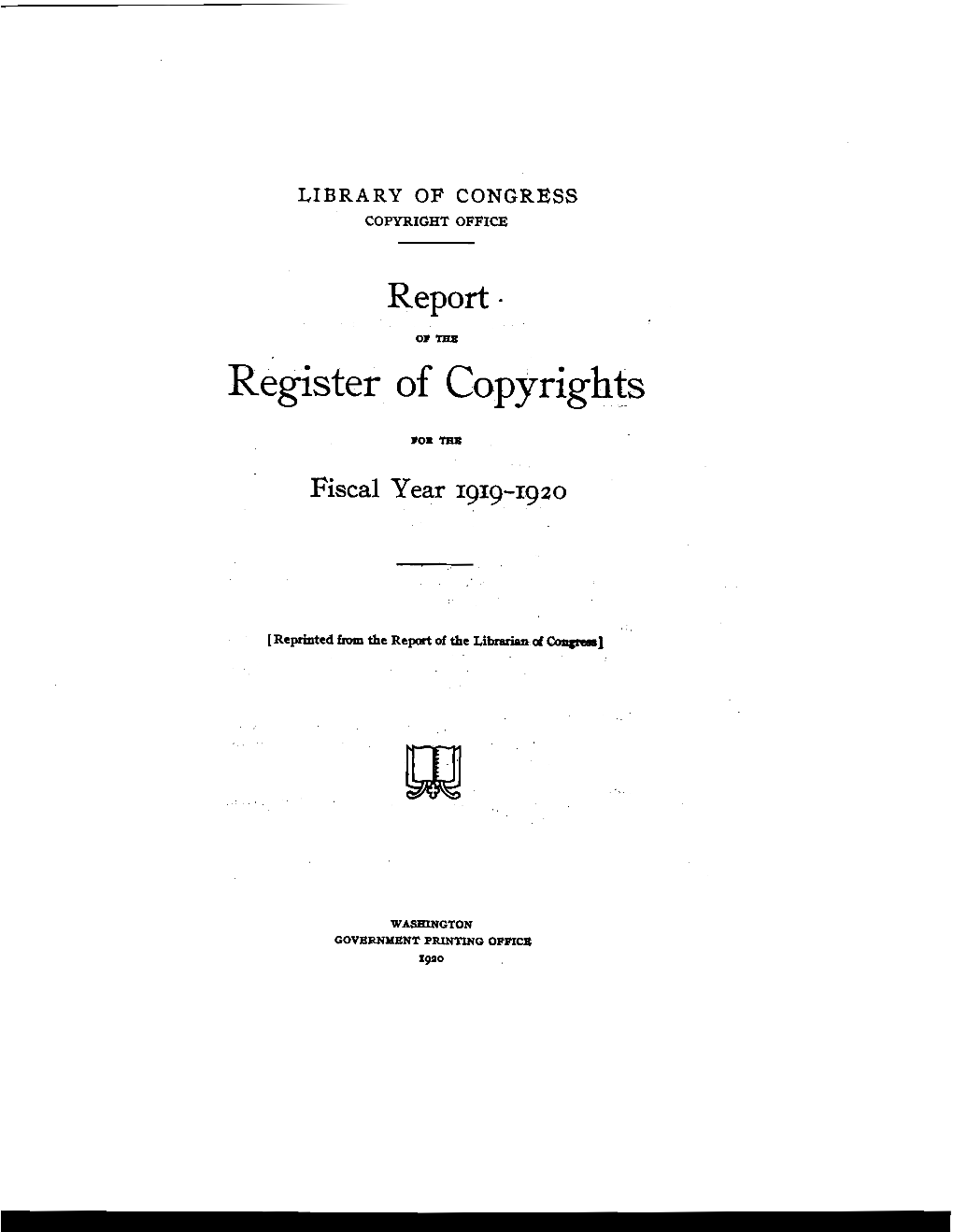 1920 Annual Report