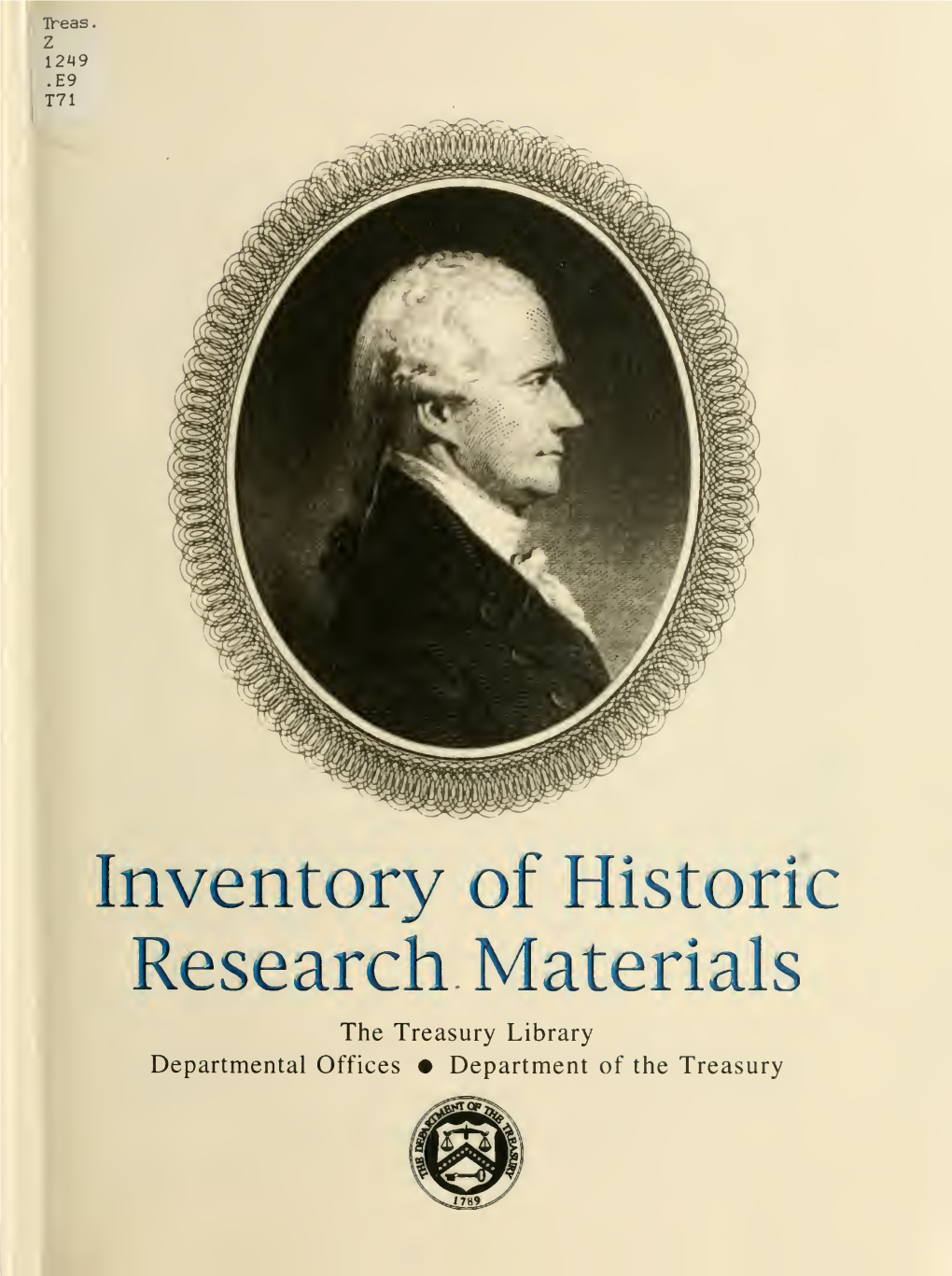 Inventory of Historic Research Materials