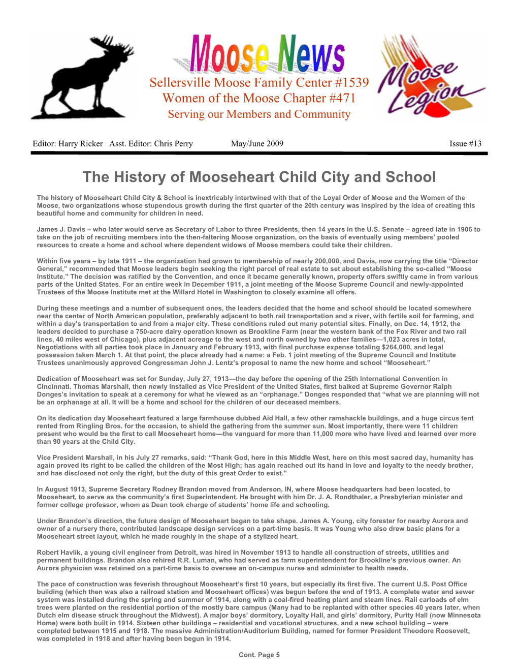 The History of Mooseheart Child City and School