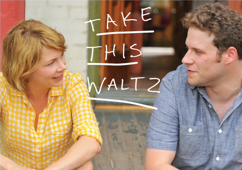 TAKE THIS WALTZ Ein Film Von Sarah Polley Mit Michelle Williams, Seth Rogen, Luke Kirby, Sarah Silverman