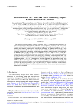 Cloud Influence on ERA5 and AMPS Surface Downwelling Longwave