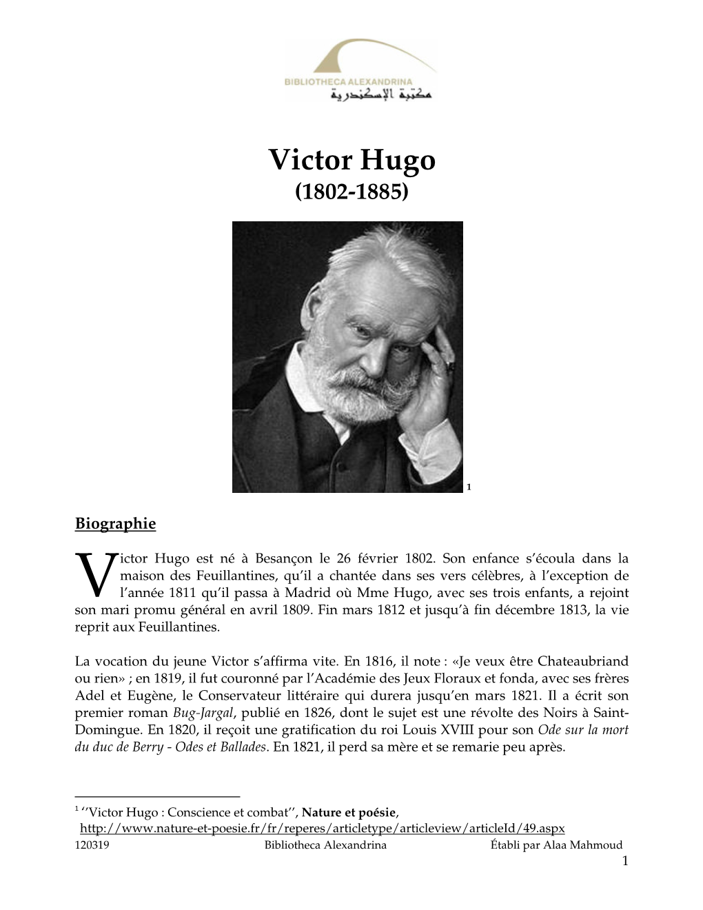 Victor Hugo (1802-1885)