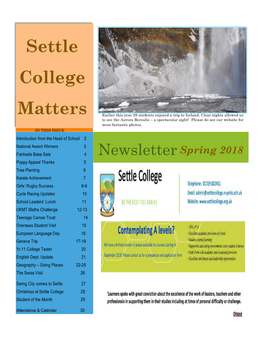 Settle College Matters