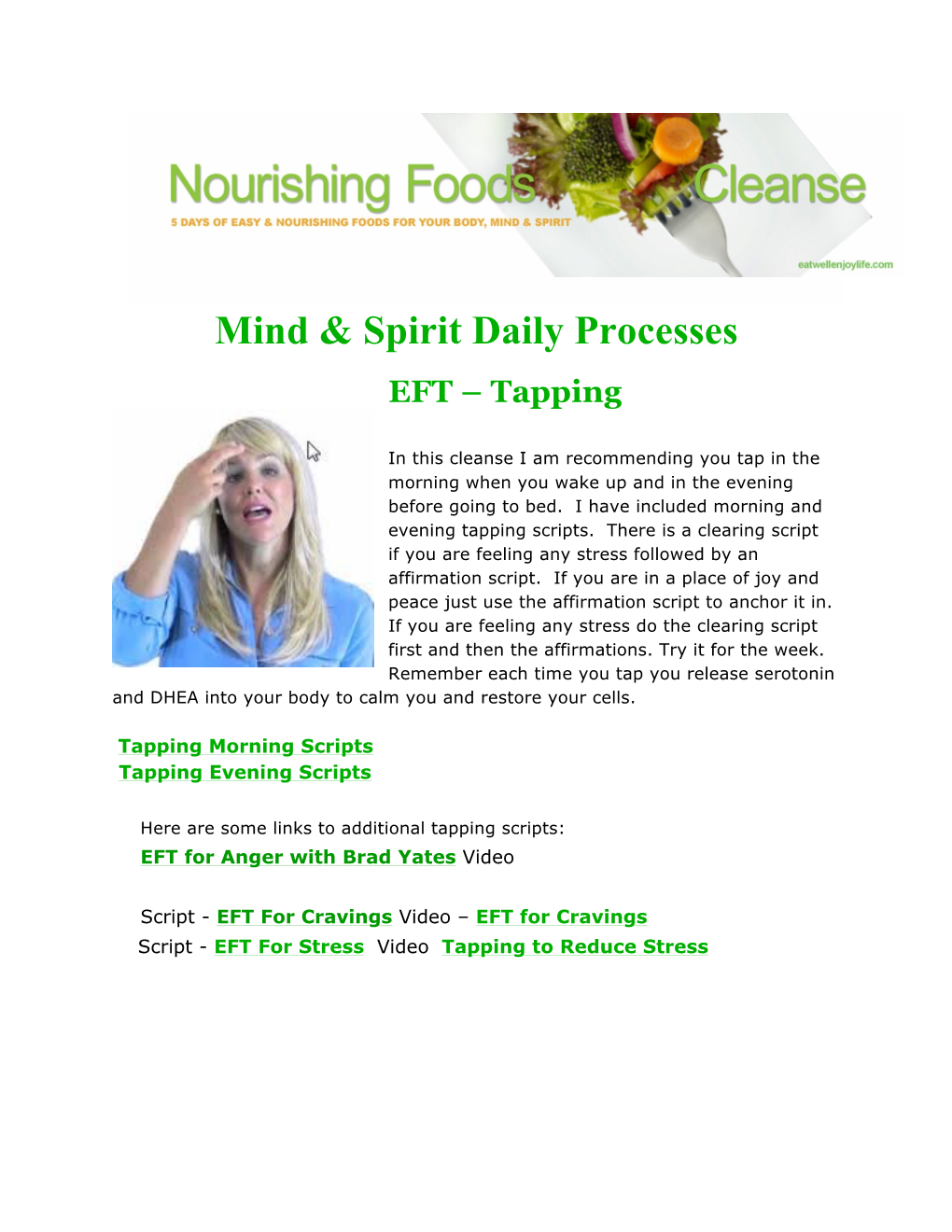 Mind & Spirit Daily Processes
