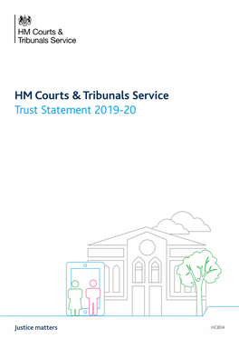 HM Courts & Tribunals Service Trust Statement 2019-20