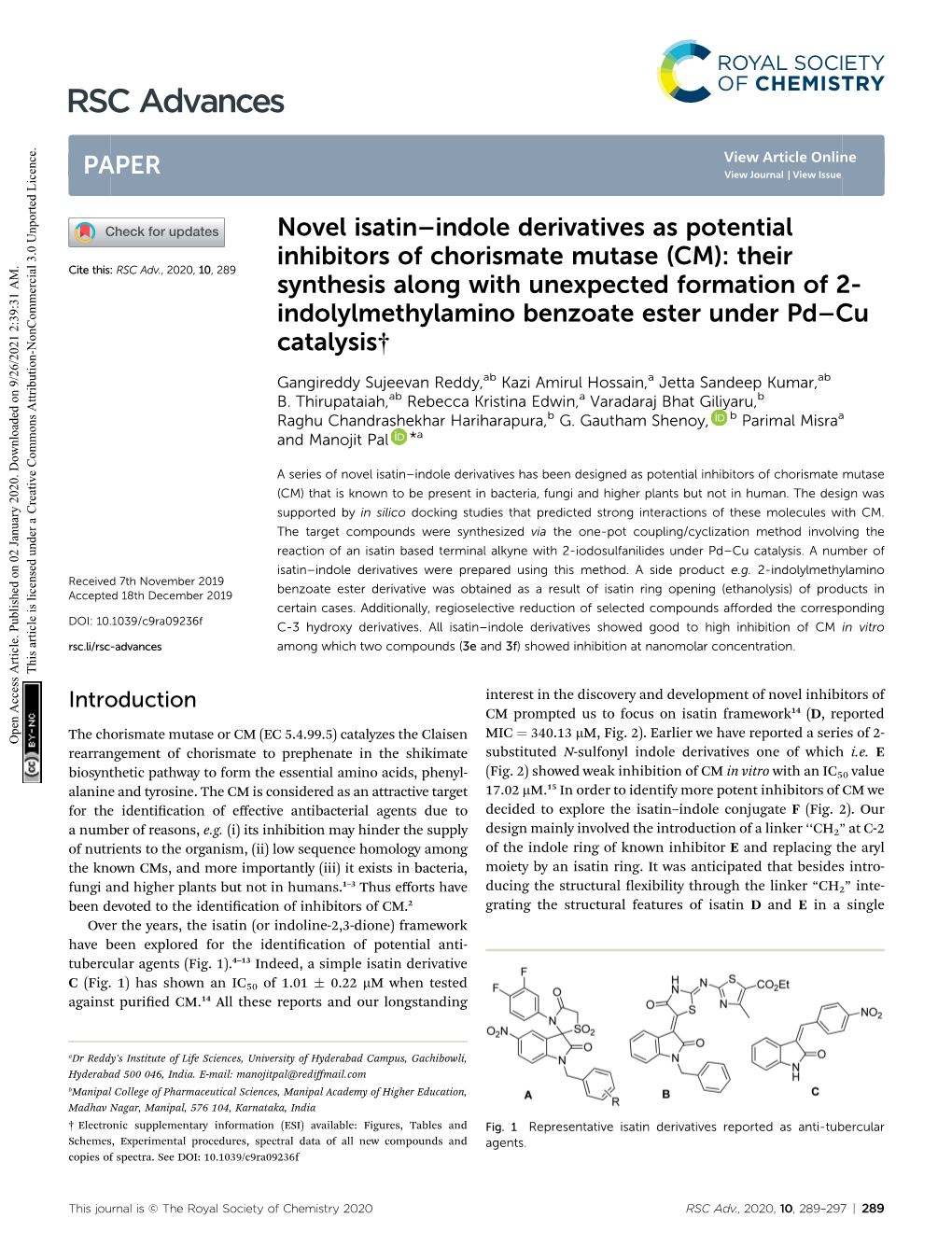 Novel Isatin–Indole Derivatives As Potential