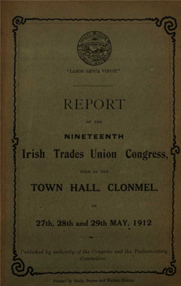 19Th Annual Report 1912