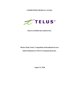 Submission by TELUS Communications Inc