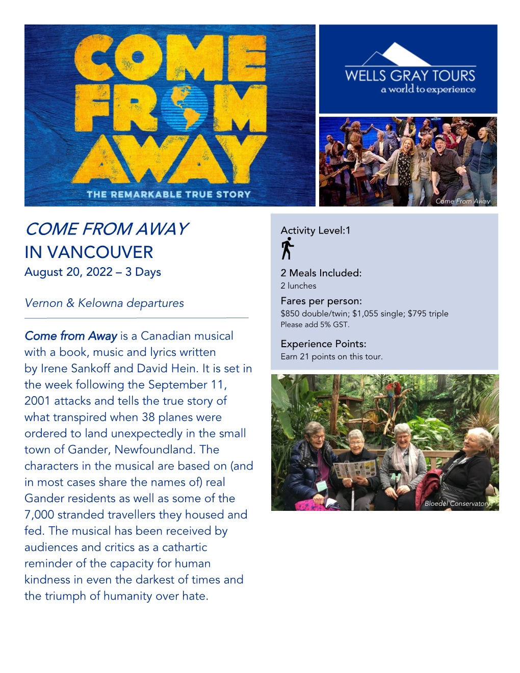 Come from Away in Vancouver