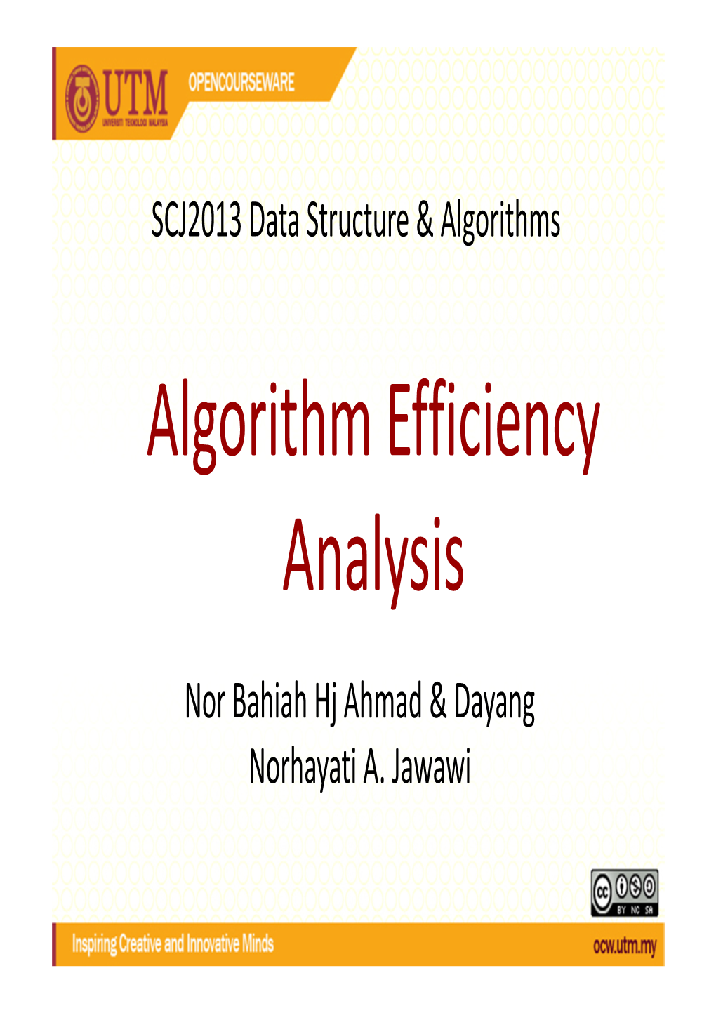 Algorithm Efficiency Analysis