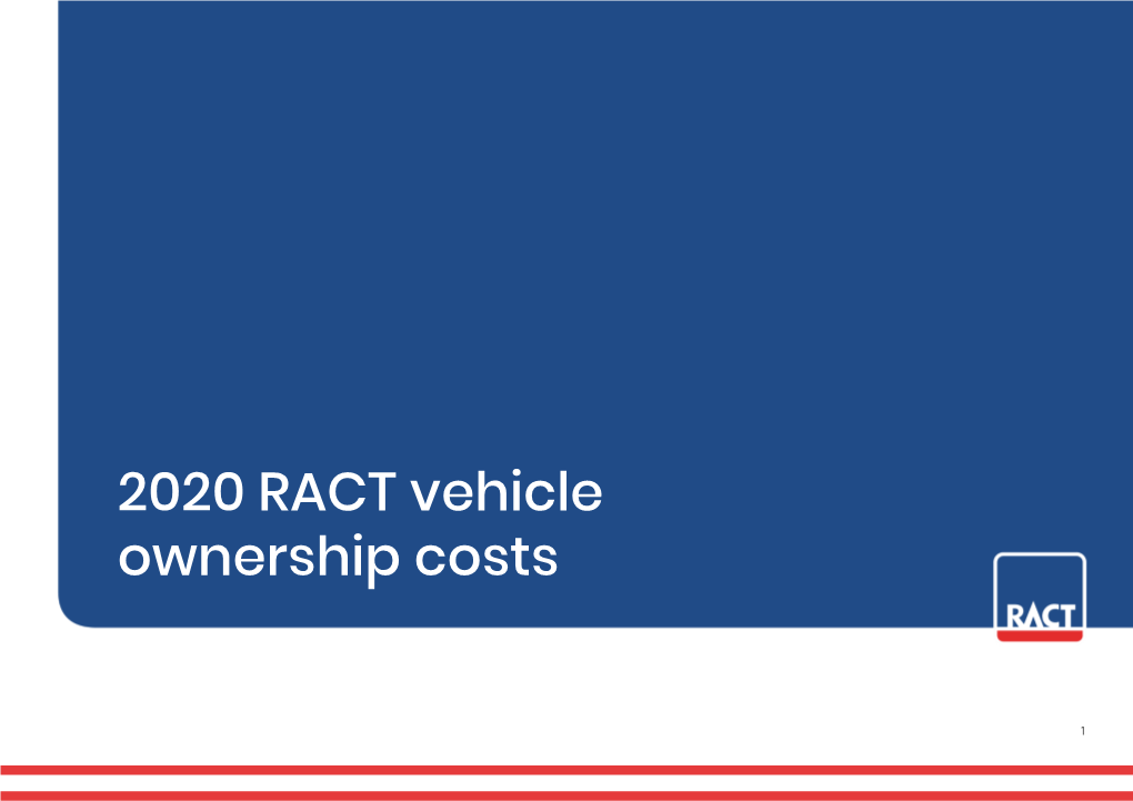 2020 RACT Vehicle Ownership Costs