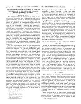 The Journal of Industrial and Engineering Chemistry I9