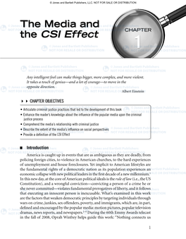 The Media and the CSI Effect