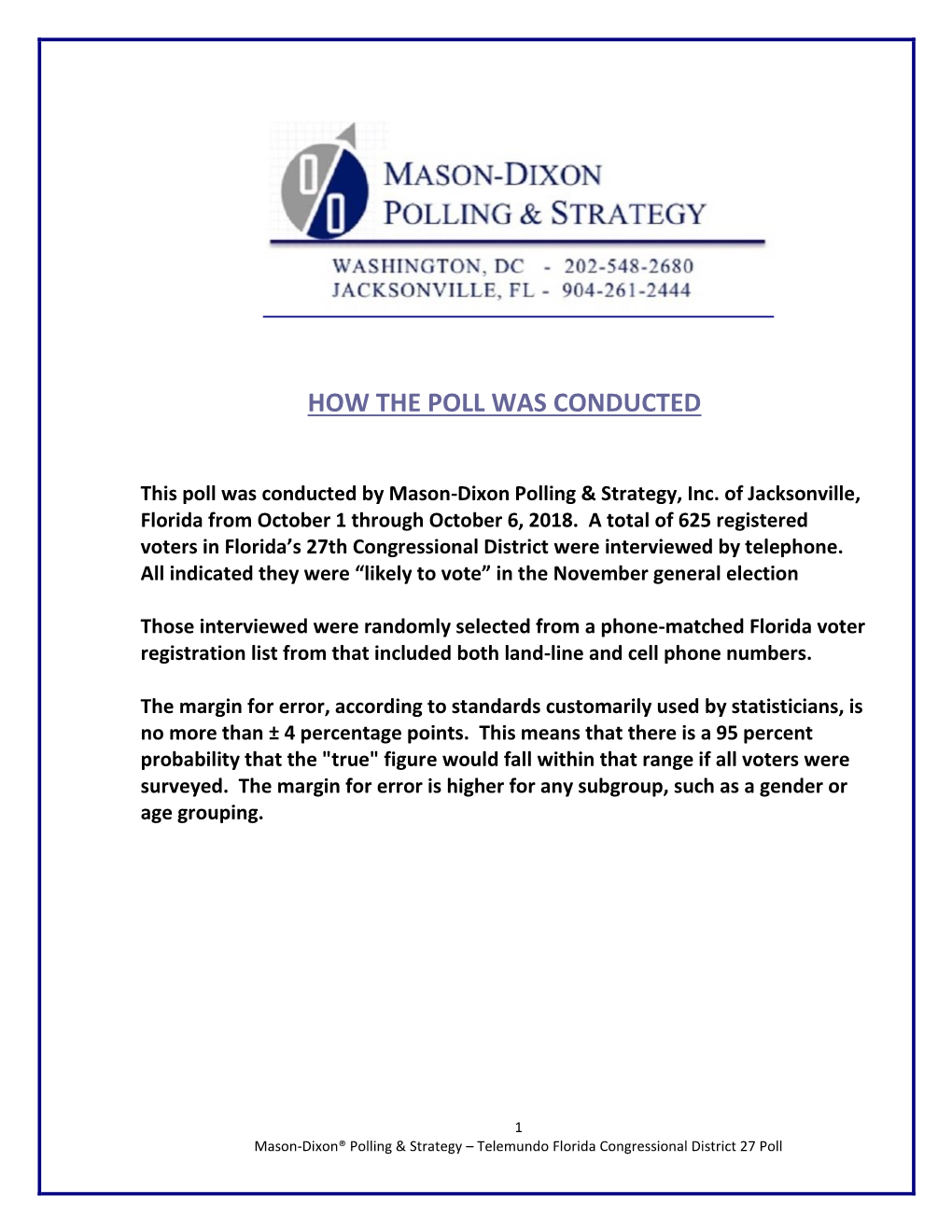 Mason-Dixon Polling & Strategy, Inc