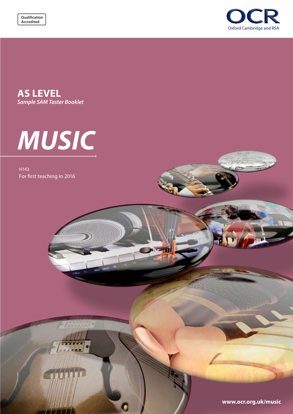 AS Level Music Sample SAM Taster Booklet