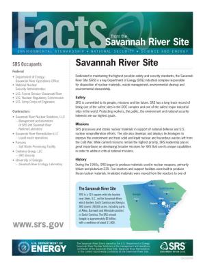 Savannah River Site Overview