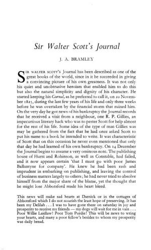 Sir Walter Scott's Journal