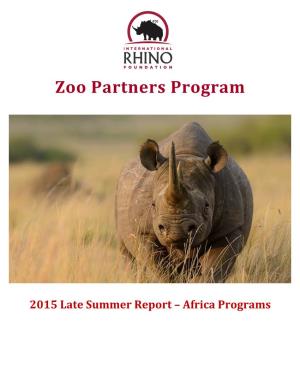 Zoo Partners Program