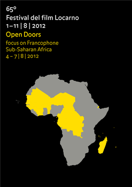 Open Doors Focus on Francophone Sub-Saharan Africa 4 – 7 | 8 | 2012 Index