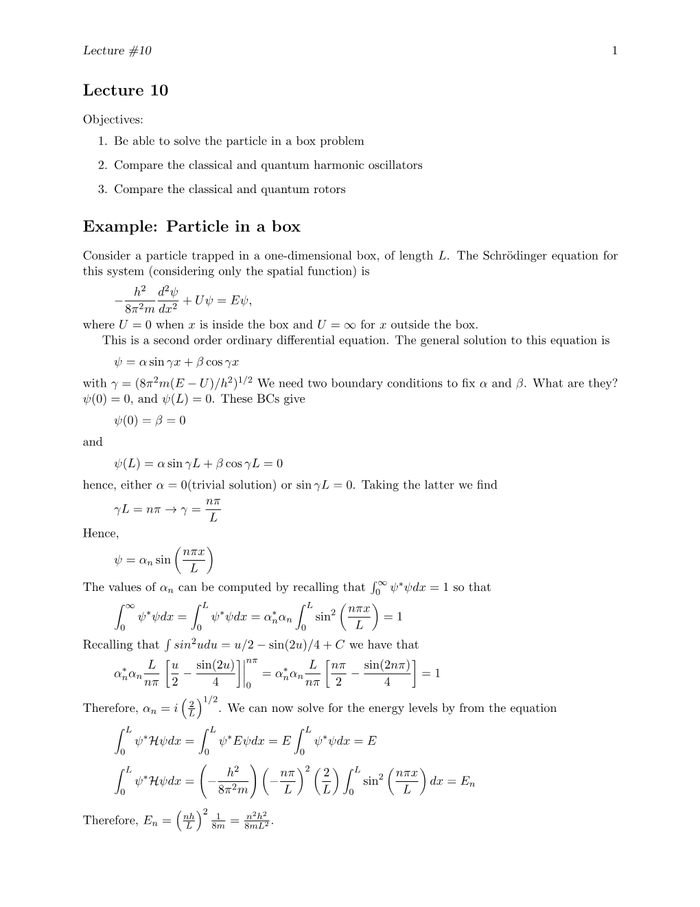 Particle in a Box Problem 2