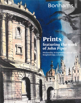Prints Prints Featuring the Work Piper of John 1Pm 18 September 2013 at Wednesday London Knightsbridge