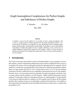 Graph Isomorphism Completeness for Perfect Graphs and Subclasses of Perfect Graphs