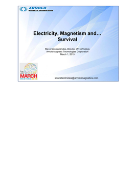 Title Here Electricity, Magnetism And… Survival