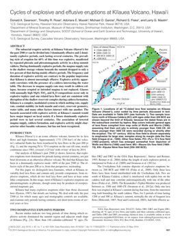 Cycles of Explosive and Effusive Eruptions at Kilauea Volcano