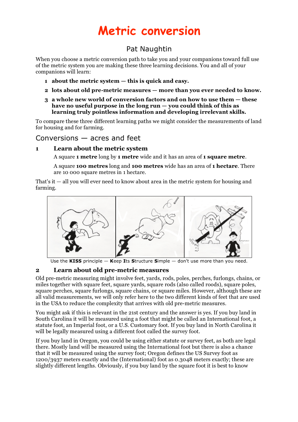 Metric Conversion