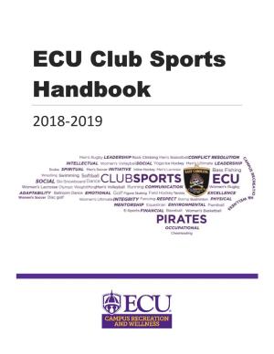 ECU Club Sports Handbook