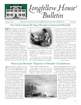 Longfellow House Bulletin, Vol. 5, No. 1, June 2001