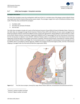 5.1 Celtic Sea Ecoregion-Ecosystem Overview