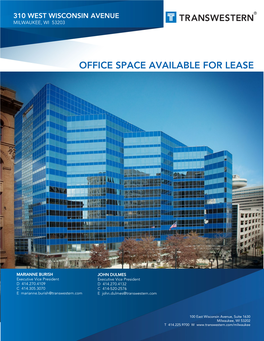 Office Space Available for Lease