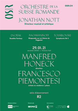 Manfred Honeck Francesco Piemontesi