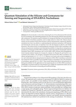 Quantum Simulation of the Silicene and Germanene for Sensing and Sequencing of DNA/RNA Nucleobases